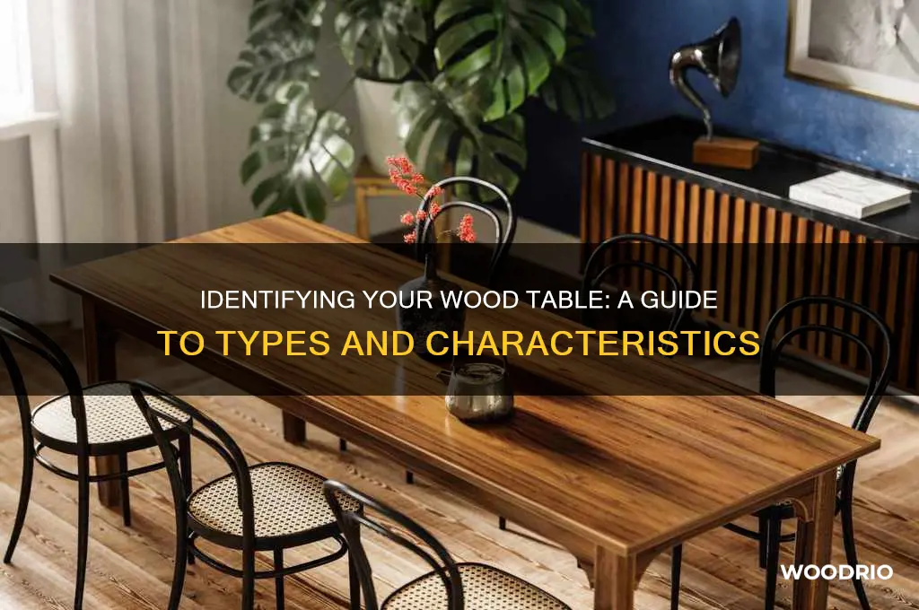 what kind of wood table do i have