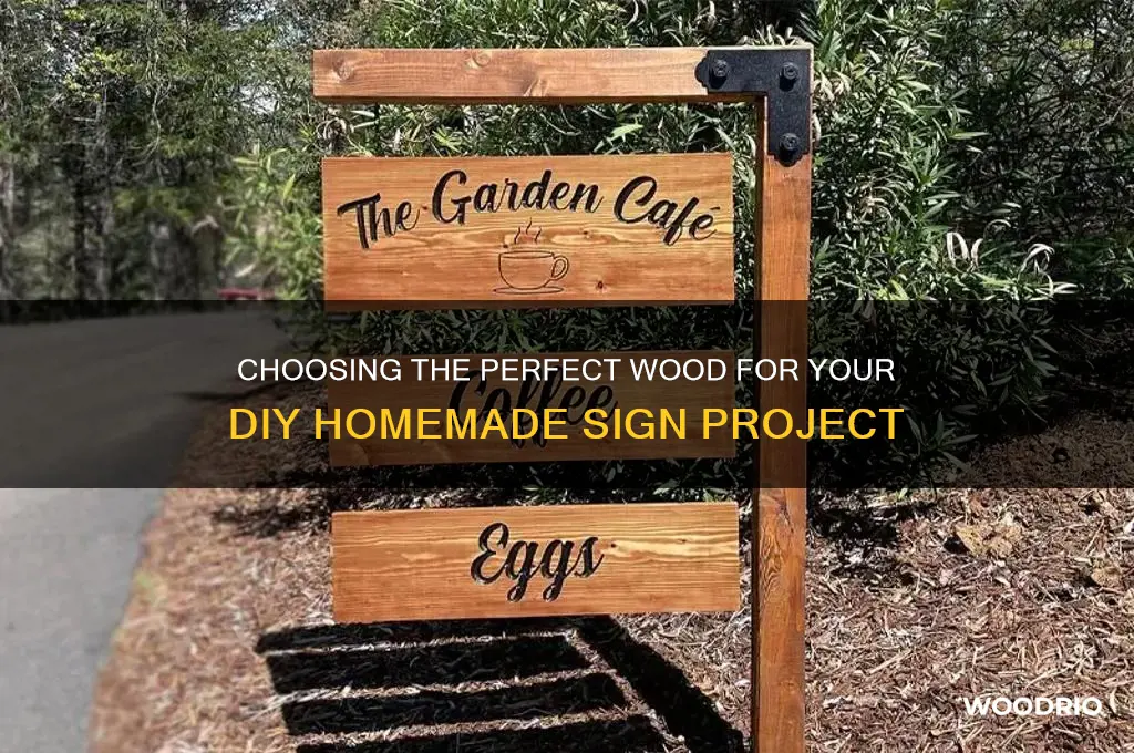 what kind of wood to buy for homemade wood sign