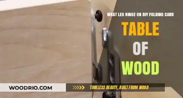 DIY Wood Folding Card Table: Choosing the Right Leg Hinge
