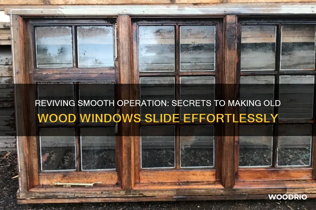 what make old wood windows slide easier