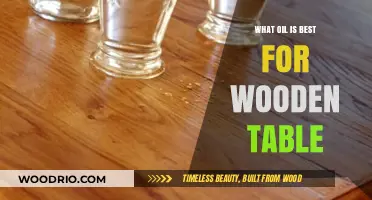 Top Oils to Protect and Enhance Your Wooden Table's Beauty