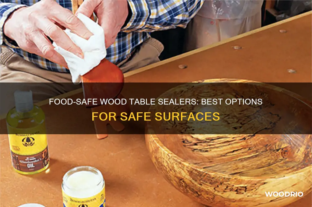 what sealer is food safe for wood tables