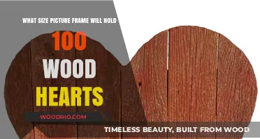 Perfect Fit: Choosing the Right Frame for 100 Wooden Hearts