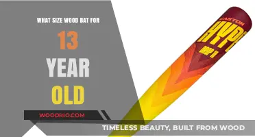 Choosing the Right Wood Bat Size for 13-Year-Old Players