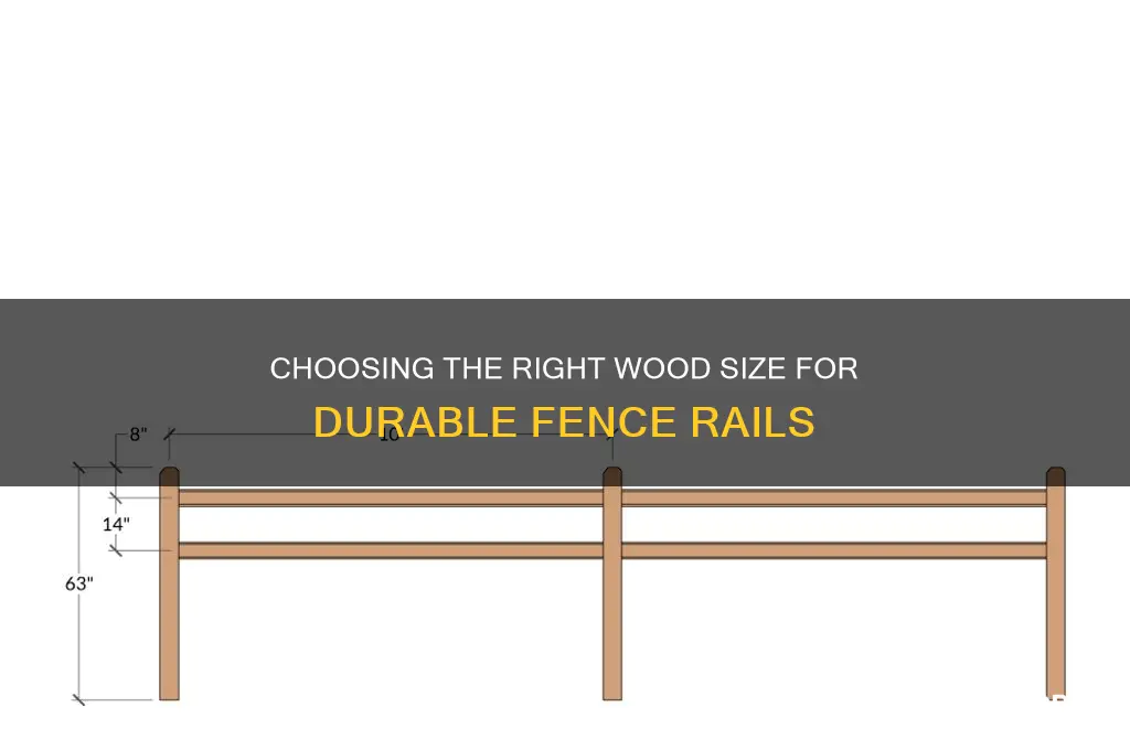 what size wood for fence rails