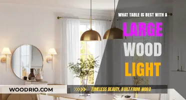 Choosing the Perfect Table to Complement Your Large Wood Light