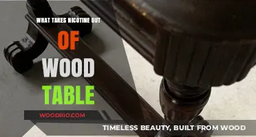 Effective Methods to Remove Nicotine Stains from Wood Tables
