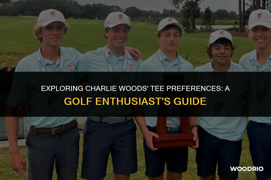 what tees will charlie woods play