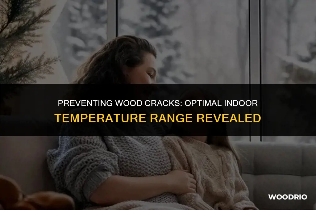 what temperature inside will cause wood to crack