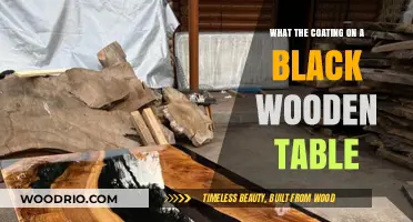 Understanding the Protective Coating on Your Black Wooden Table