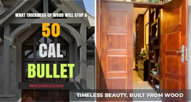 Bulletproof Wood: Thickness Required to Stop a .50 Caliber Bullet