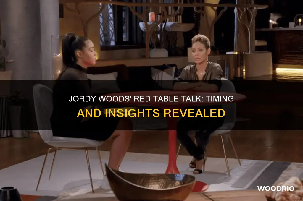 what time does jordy woods talk to the red table