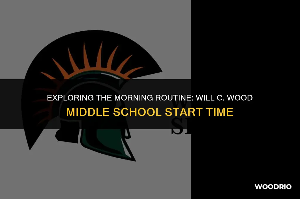 what time does will c wood middle school start