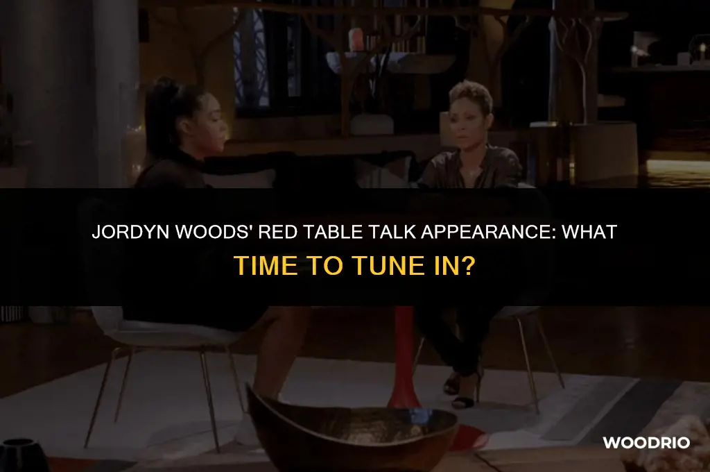 what time will jordyn woods be on red table talk