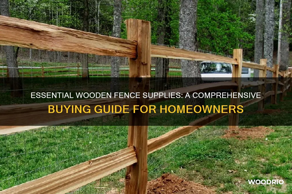 what to buy for a wooden fence