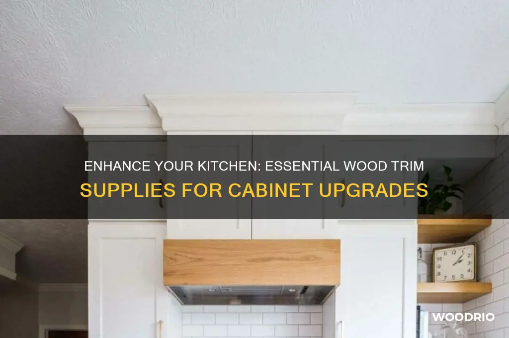 what to buy to add wood trim to kitchen cabinets