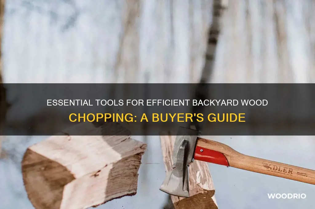 what to buy to help chopping wood in backyard
