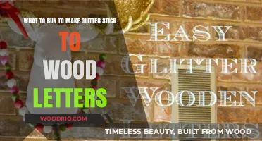 Crafting with Sparkle: Best Supplies to Make Glitter Adhere to Wood Letters