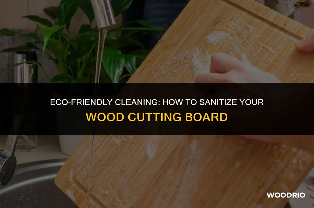 what to clean wood cutting board with