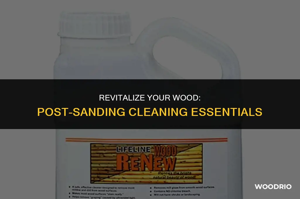 what to clean wood with after sanding