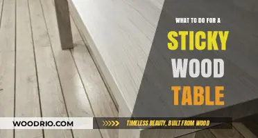 Fixing a Sticky Wood Table: Simple Solutions for a Smooth Surface