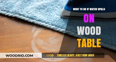 Quick Fixes for Water Spills on Wood Tables: Prevent Stains