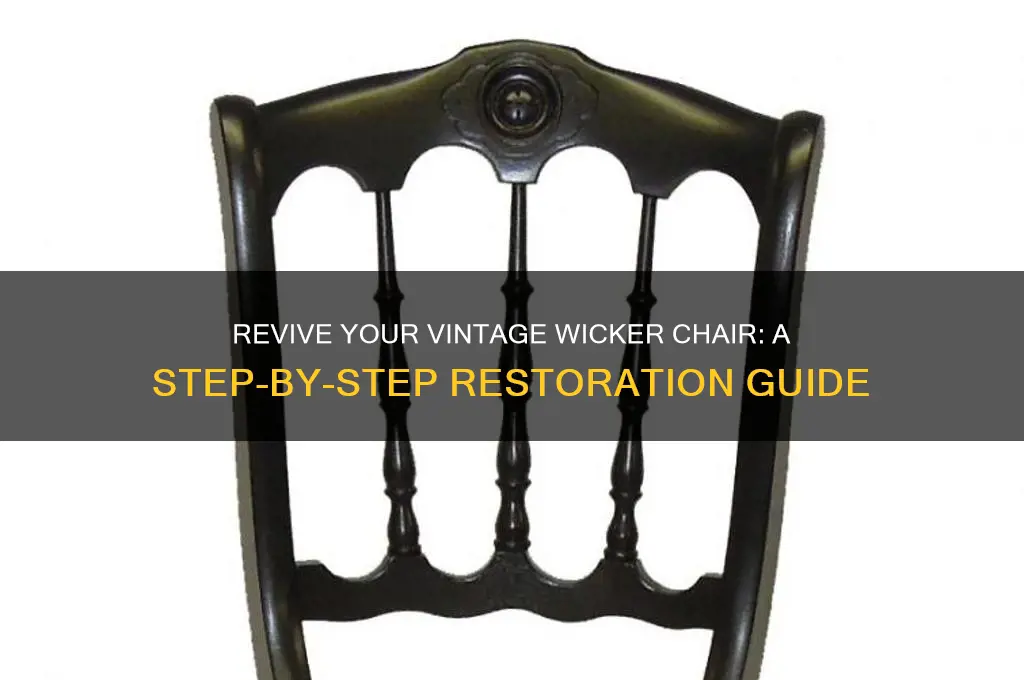what to do to restore old wicker wood chaire