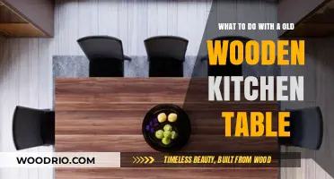 Revamp Your Old Wooden Kitchen Table: Creative Upcycling Ideas