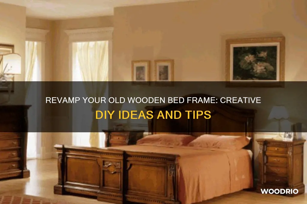what to do with an old wooden bed frame