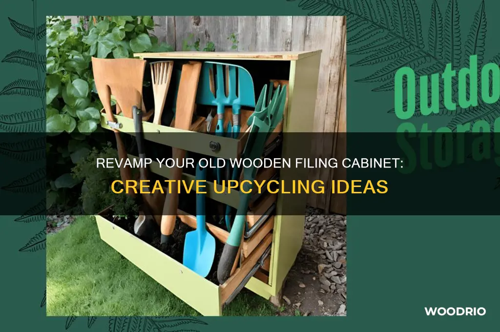 what to do with an old wooden filing cabinet