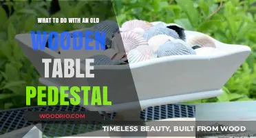 Revamp Your Old Wooden Table Pedestal: Creative Upcycling Ideas