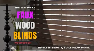 Revamp Your Space: Creative Ways to Repurpose Old Faux Wood Blinds