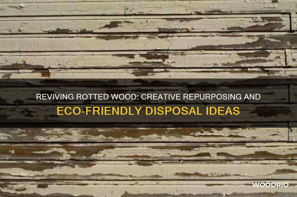what to do with old rotted wood