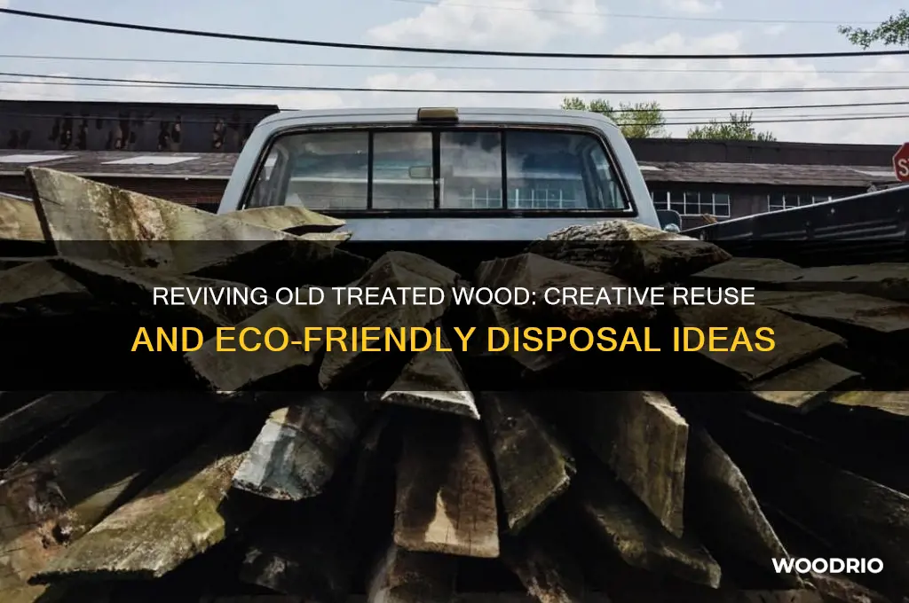 what to do with old treated wood
