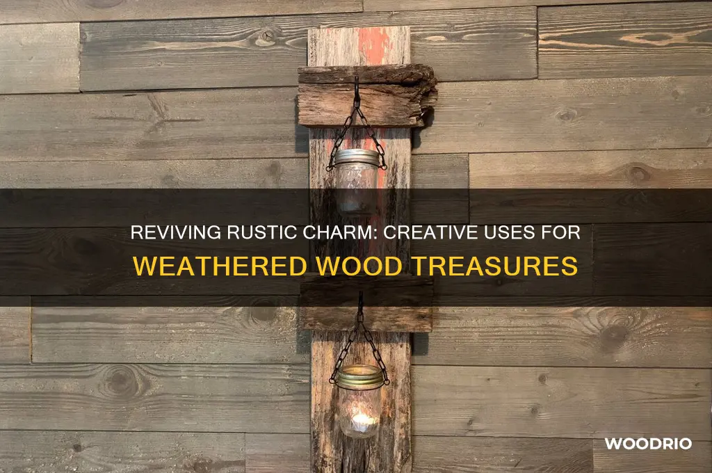 what to do with old weathered wood