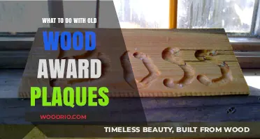 Creative Ways to Repurpose Old Wood Award Plaques