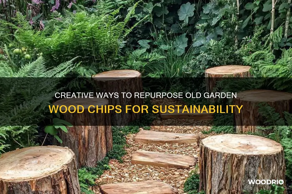 what to do with old wood chips from garder