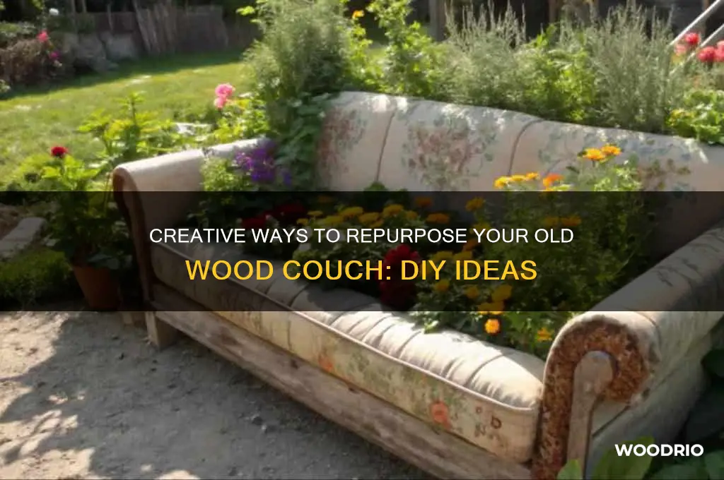 what to do with old wood couch