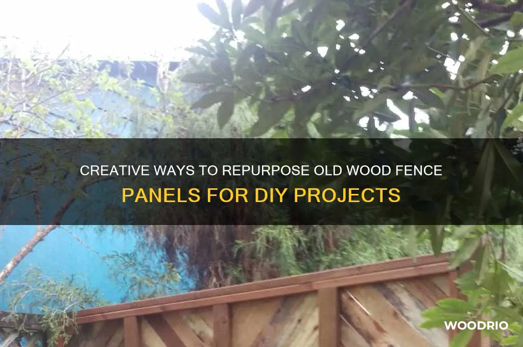 what to do with old wood fence panels
