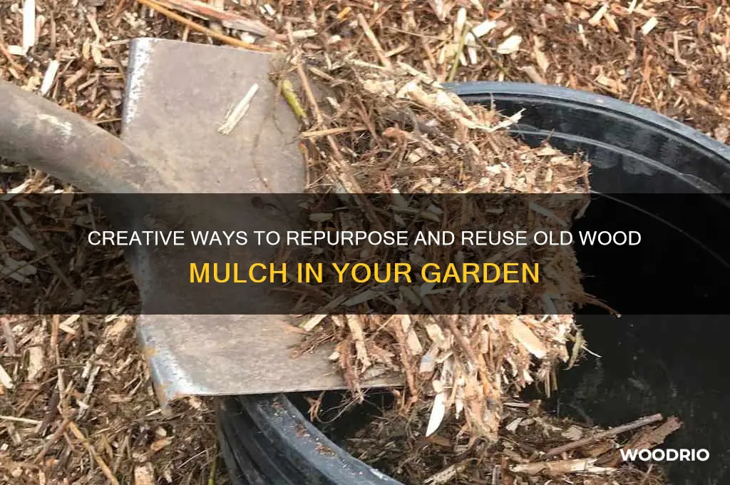 what to do with old wood mulch