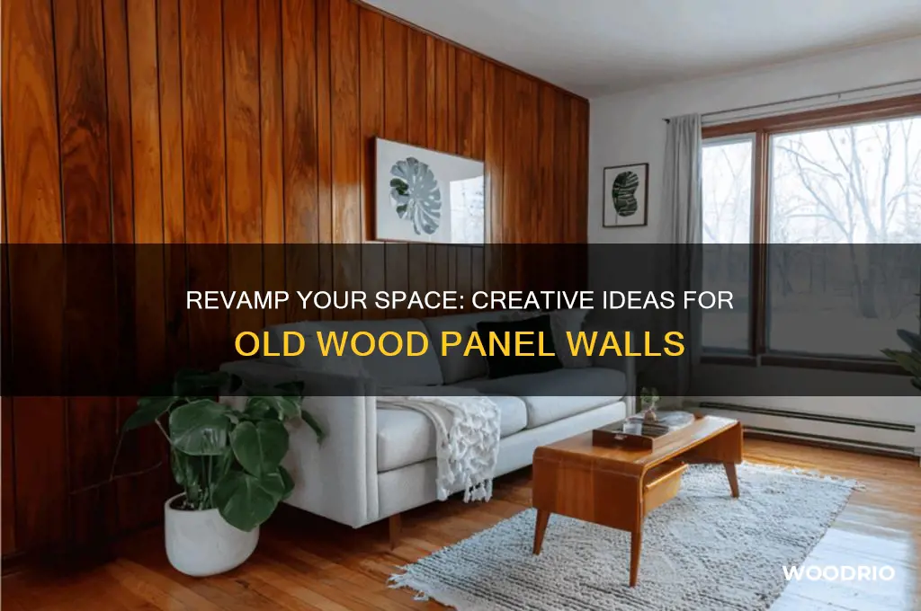 what to do with old wood panel walls