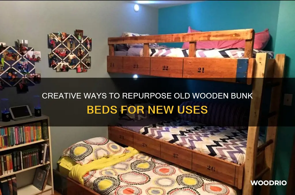 what to do with old wooden bunk beds