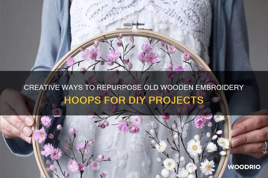 what to do with old wooden embroidery hoops