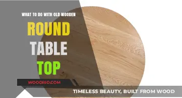 Revamp Your Old Wooden Round Table Top: Creative DIY Ideas