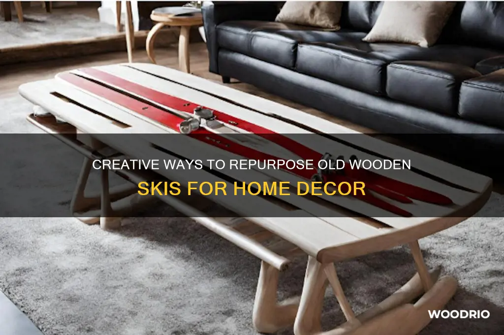 what to do with old wooden skis