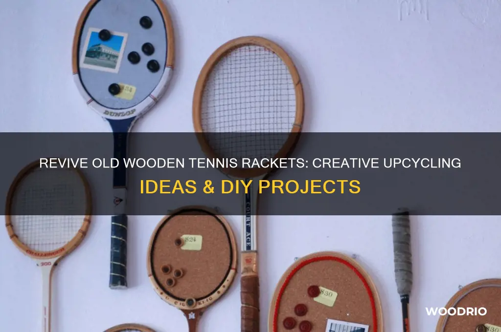 what to do with old wooden tennis rackets