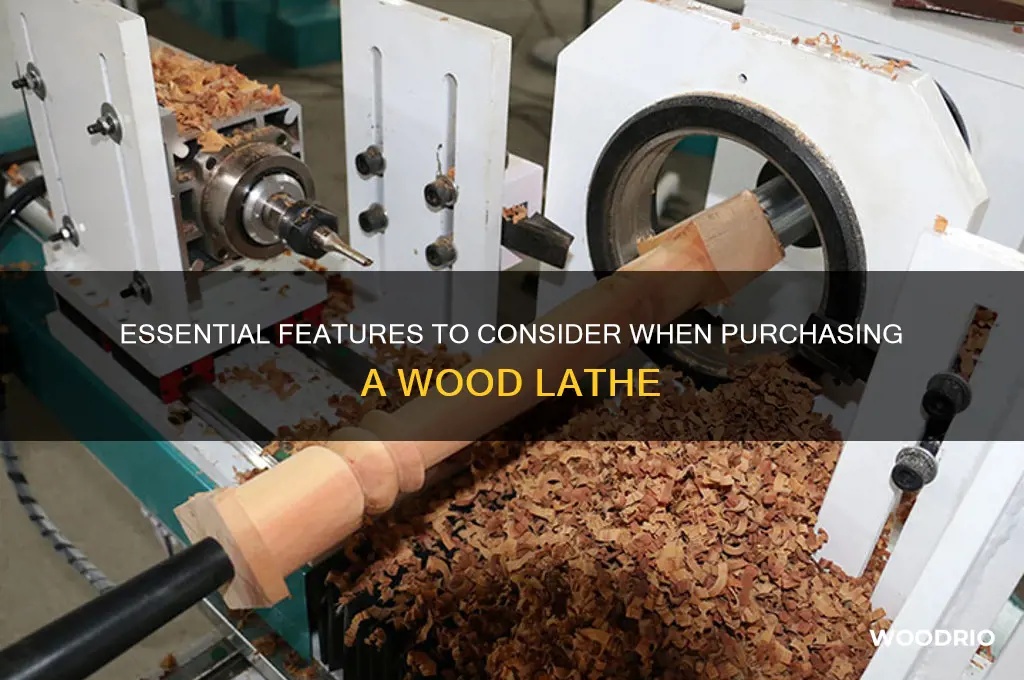 what to look for when buying a wood lathe