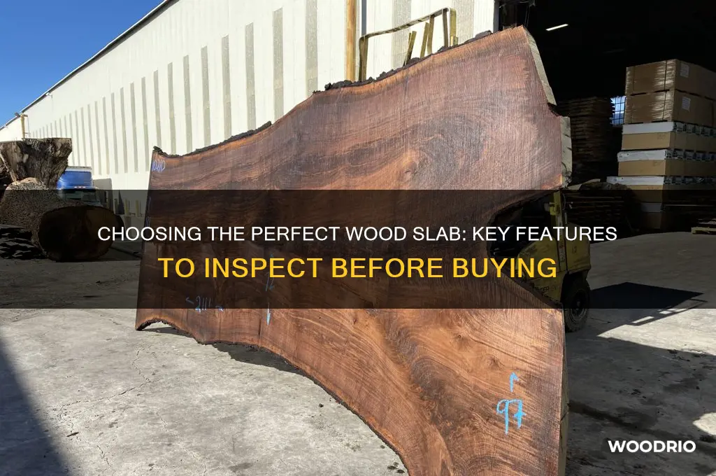 what to look for when buying a wood slab