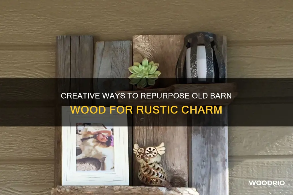 what to make from old barn wood