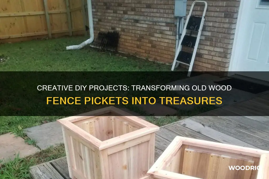 what to make from old wood fence pickets